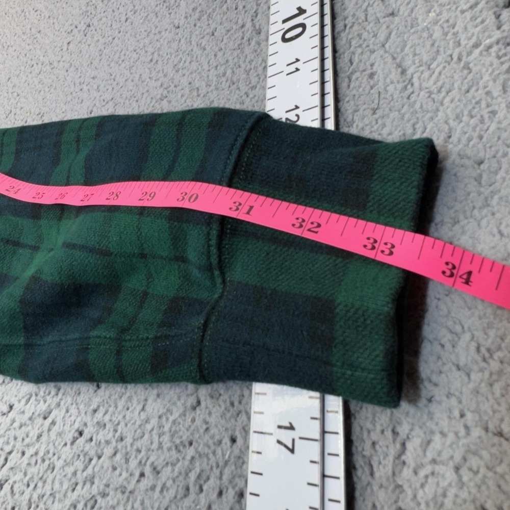 Polo Ralph Lauren Yankees Hoodie Mens Medium Green Plaid New York MLB Blackwatch - Picture 12 of 15